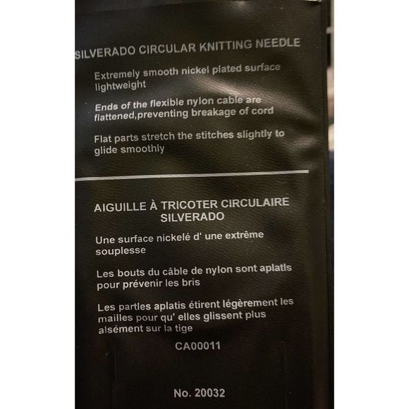 NEW Susan Bates Silverado Circular Knitting Needle US 4. 3.5 mm. 32 Inch, 81 cm - Picture 5 of 6